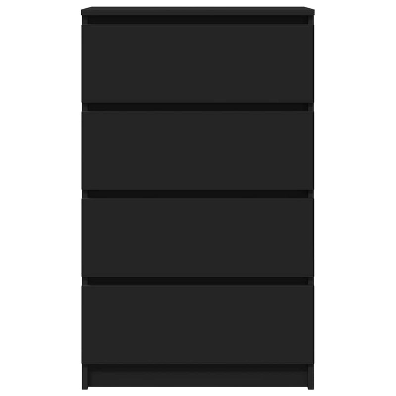 vidaXL fekete szerelt fa tálalószekrény 60 x 35 x 98,5 cm