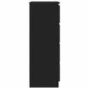 vidaXL fekete szerelt fa tálalószekrény 60 x 35 x 98,5 cm