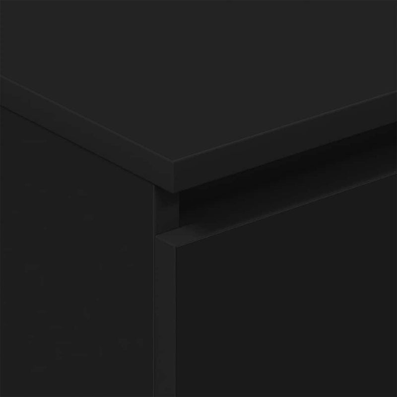 vidaXL fekete szerelt fa tálalószekrény 60 x 35 x 98,5 cm
