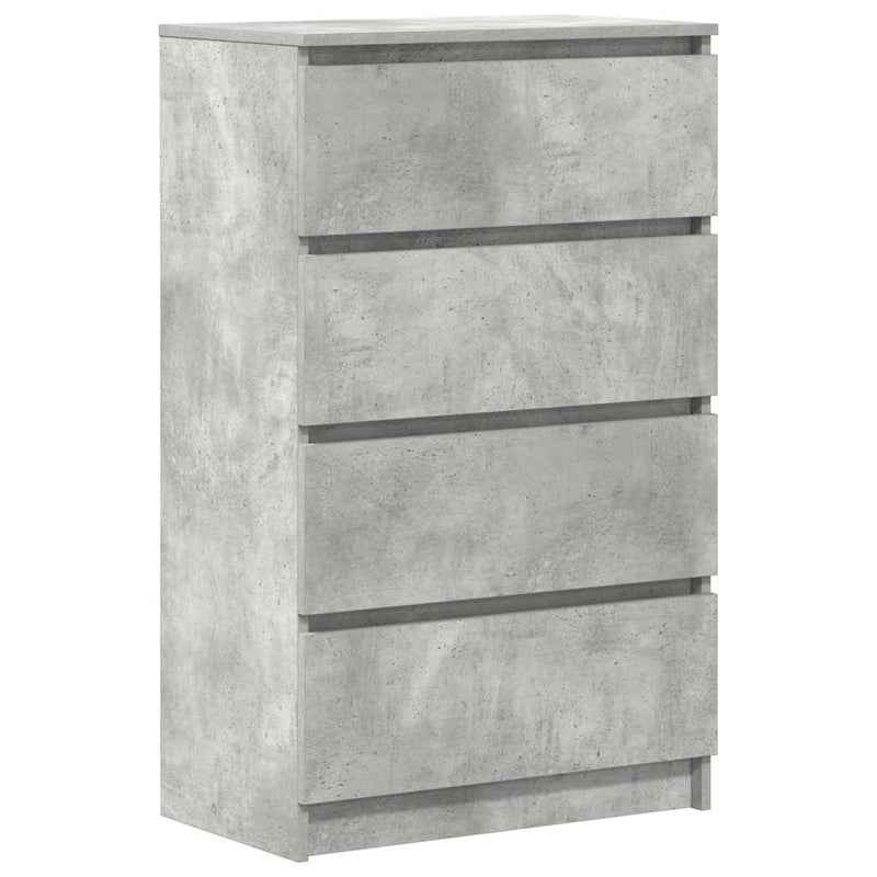 vidaXL betonszürke szerelt fa tálalószekrény 60 x 35 x 98,5 cm
