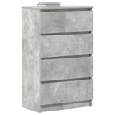 vidaXL betonszürke szerelt fa tálalószekrény 60 x 35 x 98,5 cm