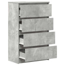 vidaXL betonszürke szerelt fa tálalószekrény 60 x 35 x 98,5 cm