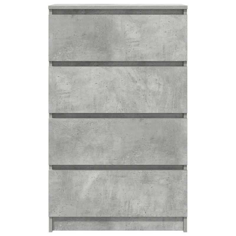 vidaXL betonszürke szerelt fa tálalószekrény 60 x 35 x 98,5 cm