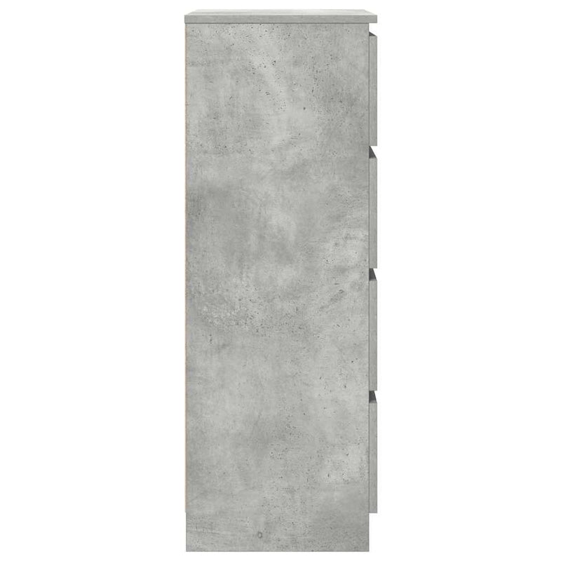 vidaXL betonszürke szerelt fa tálalószekrény 60 x 35 x 98,5 cm