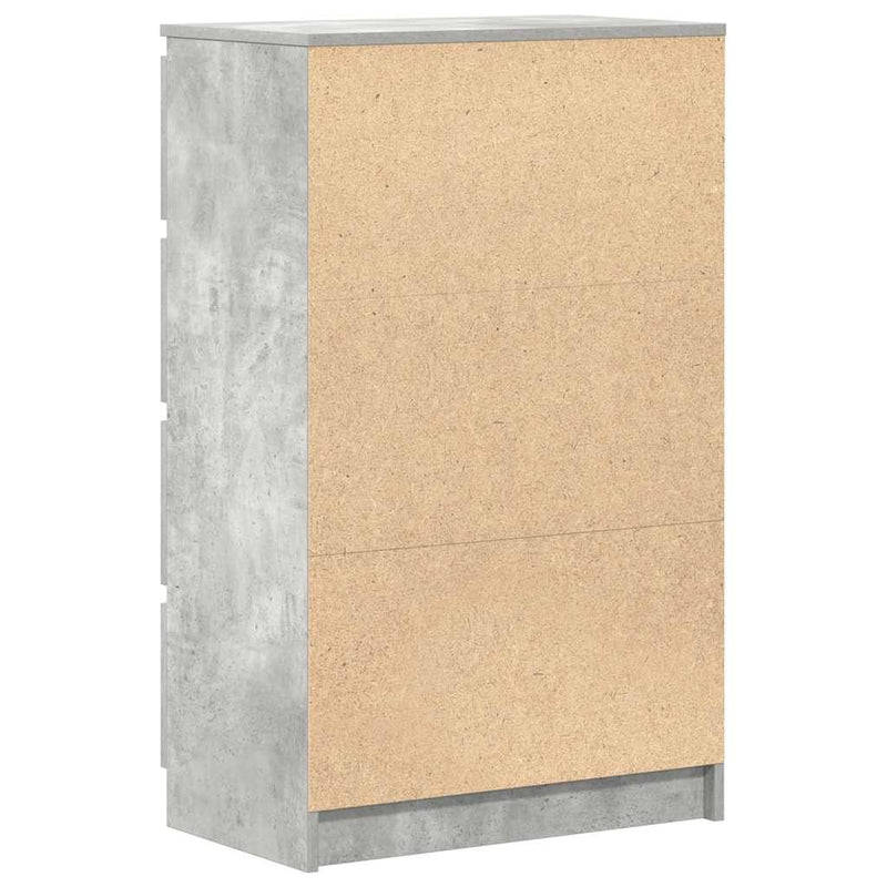 vidaXL betonszürke szerelt fa tálalószekrény 60 x 35 x 98,5 cm