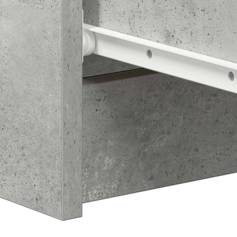vidaXL betonszürke szerelt fa tálalószekrény 60 x 35 x 98,5 cm