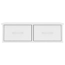 vidaXL fehér szerelt fa falra szerelhető fiókos polc 60 x 26 x 18,5 cm