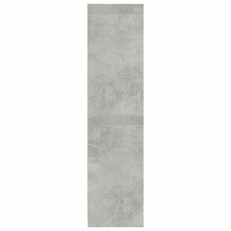 vidaXL betonszürke szerelt fa ruhásszekrény 100 x 50 x 200 cm