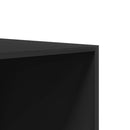 vidaXL fekete szerelt fa ruhásszekrény fiókokkal 50 x 50 x 200 cm