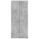 vidaXL betonszürke szerelt fa ruhásszekrény 80 x 52 x 180 cm