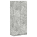 vidaXL betonszürke szerelt fa ruhásszekrény 90 x 52 x 200 cm