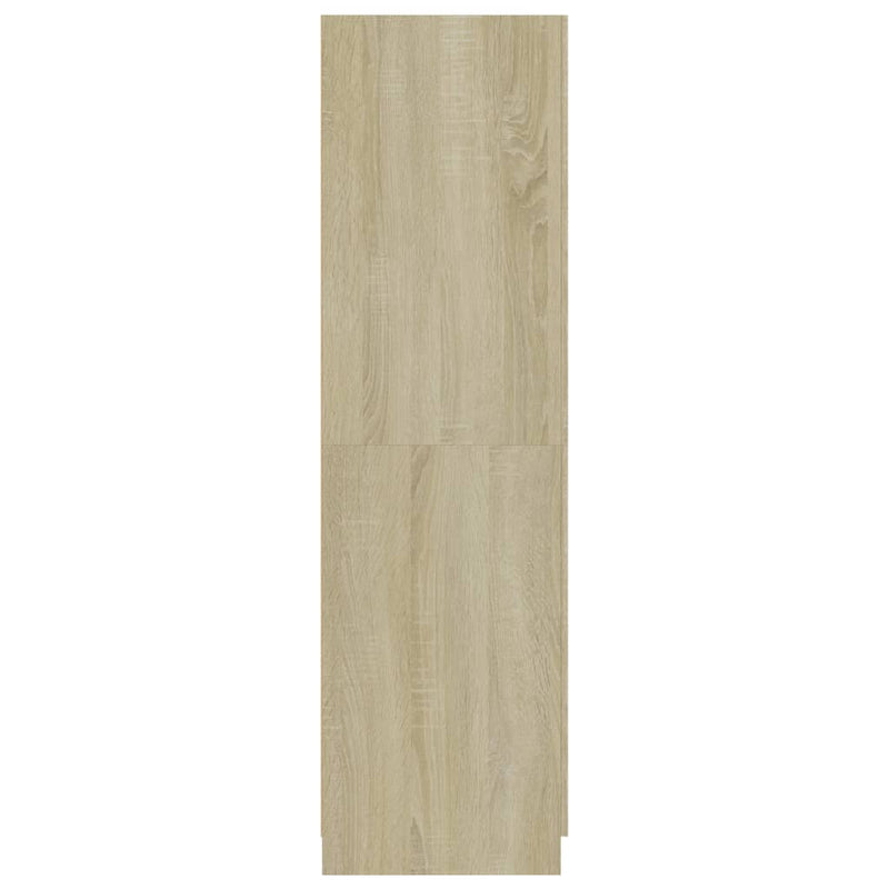 vidaXL sonoma tölgy színű szerelt fa ruhásszekrény 80 x 52 x 180 cm