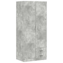 vidaXL betonszürke szerelt fa ruhásszekrény 80 x 52 x 180 cm