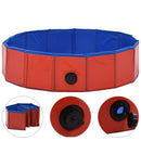 vidaXL összehajtható piros PVC kutyamedence 80 x 20 cm