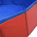vidaXL összehajtható piros PVC kutyamedence 160 x 30 cm
