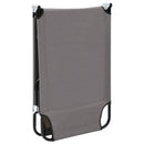 vidaXL szürke összecsukható acél napozóágy