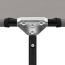 vidaXL szürke összecsukható acél napozóágy