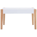 vidaXL 3-részes fekete és fehér táblás gyerekasztal- és székkészlet