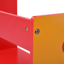 vidaXL 3-részes tűzoltóautó formájú gyerekasztal- és székkészlet