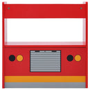 vidaXL 3-részes tűzoltóautó formájú gyerekasztal- és székkészlet