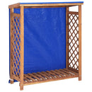 vidaXL tömör akácfa tűzifatároló 105 x 38 x 115 cm