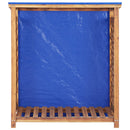 vidaXL tömör akácfa tűzifatároló 105 x 38 x 115 cm
