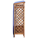 vidaXL tömör akácfa tűzifatároló 105 x 38 x 115 cm