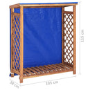 vidaXL tömör akácfa tűzifatároló 105 x 38 x 115 cm
