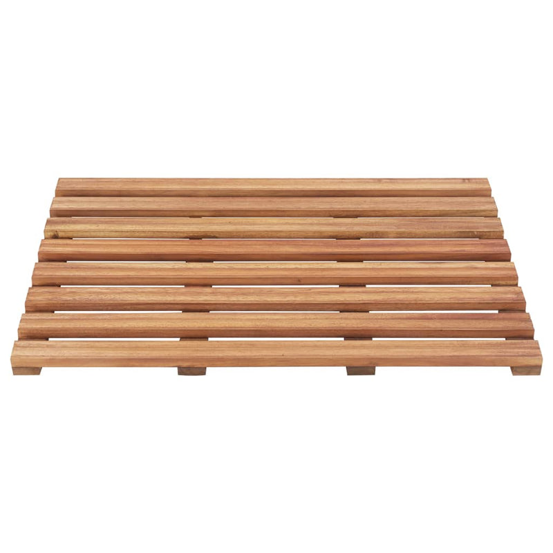 vidaXL 2 db tömör akácfa fürdőszőnyeg 56 x 37 cm