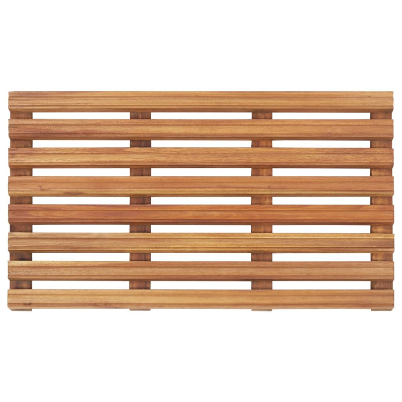 vidaXL 2 db tömör akácfa fürdőszőnyeg 56 x 37 cm