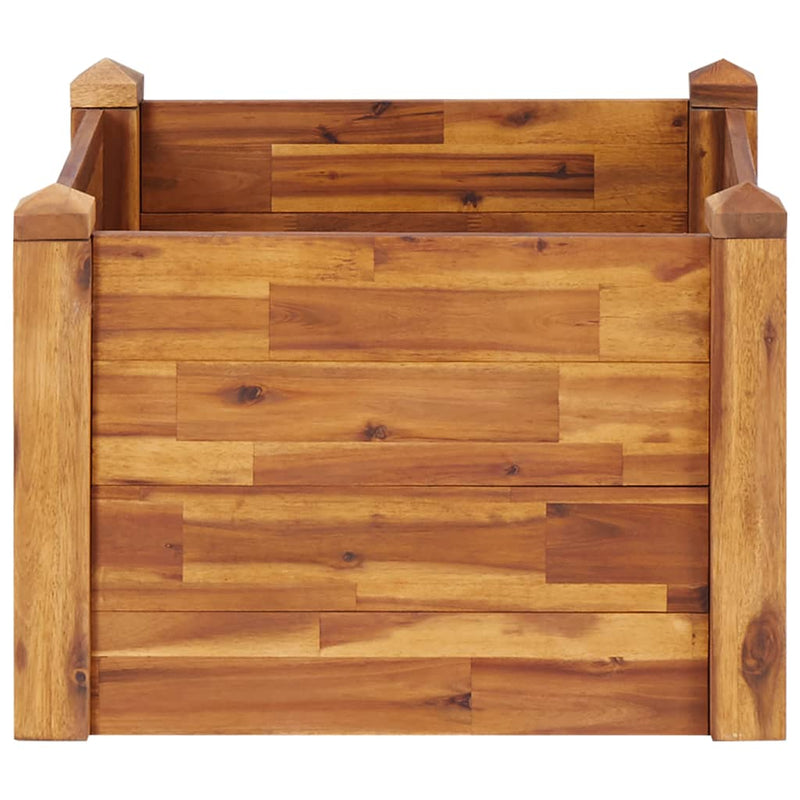 vidaXL tömör akácfa kerti magaságyás 60 x 60 x 44 cm