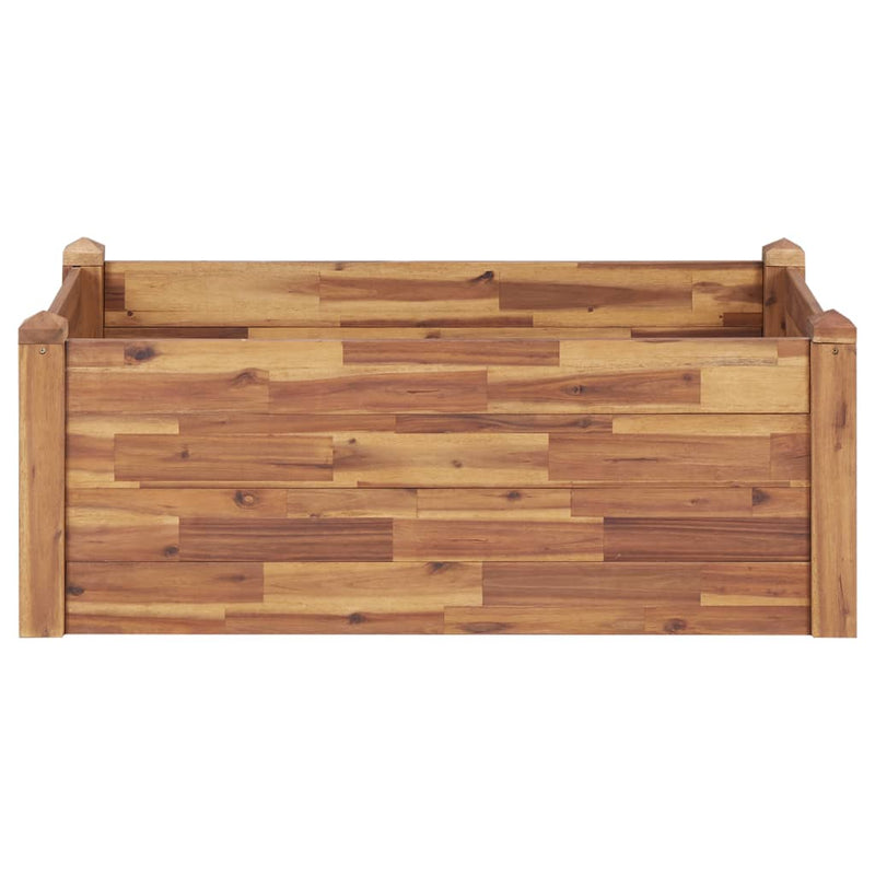 vidaXL tömör akácfa kerti magaságyás 110 x 60 x 44 cm