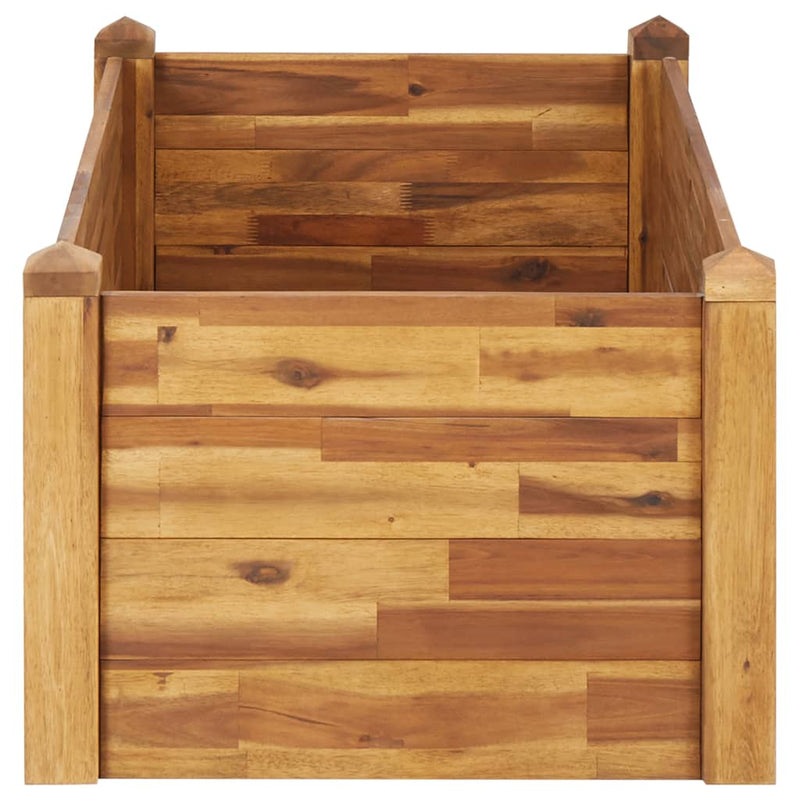 vidaXL tömör akácfa kerti magaságyás 110 x 60 x 44 cm