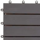 vidaXL Faszegély járólap 10 pcs Szürke 30 x 30 cm Akácfa