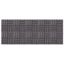 vidaXL Faszegély járólap 10 pcs Szürke 30 x 30 cm Akácfa