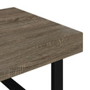vidaXL szürke és fekete MDF és vas dohányzóasztal 120x60x40 cm