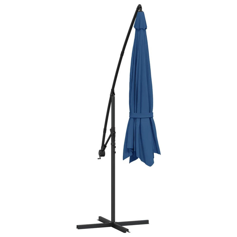 vidaXL kék konzolos napernyő alumíniumrúddal 350 cm