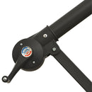 vidaXL fekete konzolos napernyő LED-fényekkel és acélrúddal 300 cm