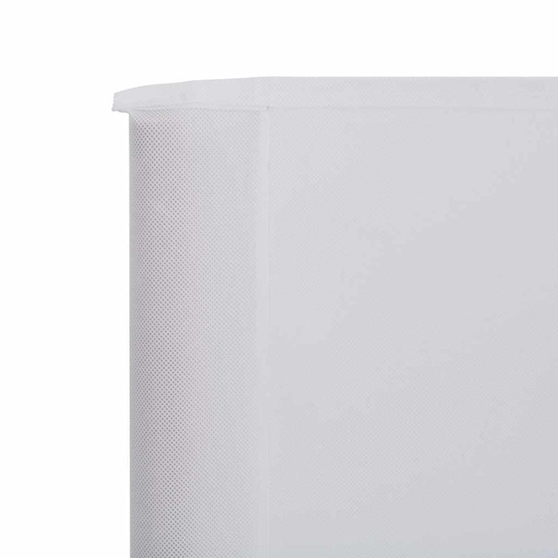 vidaXL 3 paneles homokfehér szövet szélfogó 400 x 80 cm
