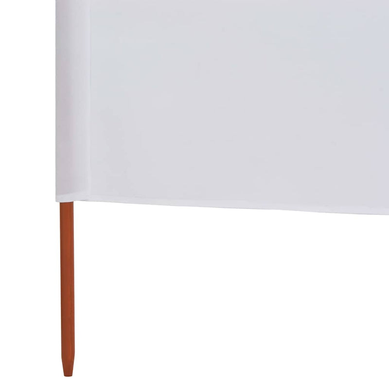 vidaXL 3 paneles homokfehér szövet szélfogó 400 x 80 cm
