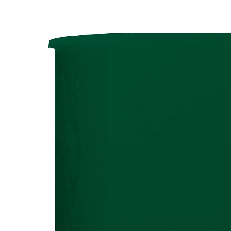 vidaXL 3 paneles zöld szövet szélfogó 400 x 80 cm