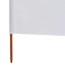 vidaXL homokfehér szövet 3-paneles szélfogó 400 x 160 cm