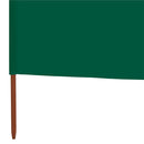vidaXL zöld szövet 5-paneles szélfogó 600 x 80 cm