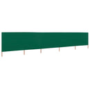 vidaXL zöld 5 paneles szövet szélfogó 600 x 120 cm