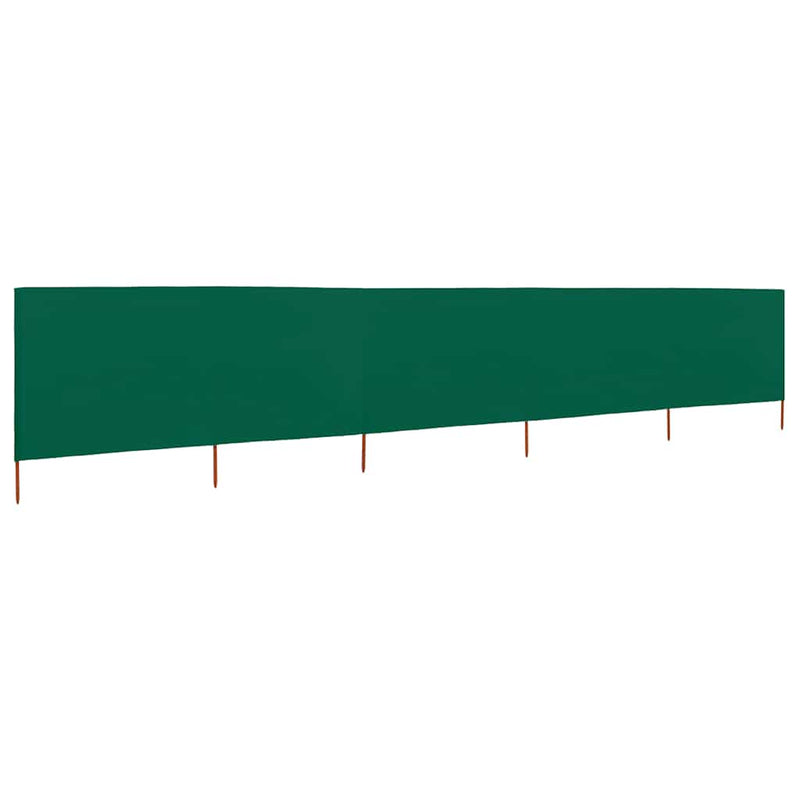 vidaXL zöld 5 paneles szövet szélfogó 600 x 120 cm