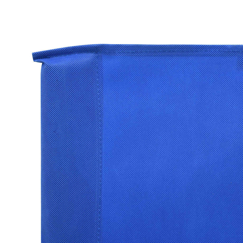 vidaXL azúrkék 5 paneles szövet szélfogó 600 x 120 cm