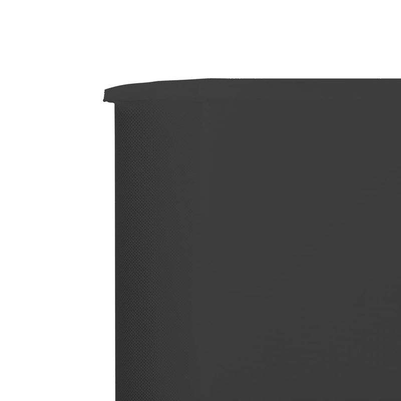 vidaXL antracitszürke 5 paneles szövet szélfogó 600 x 160 cm