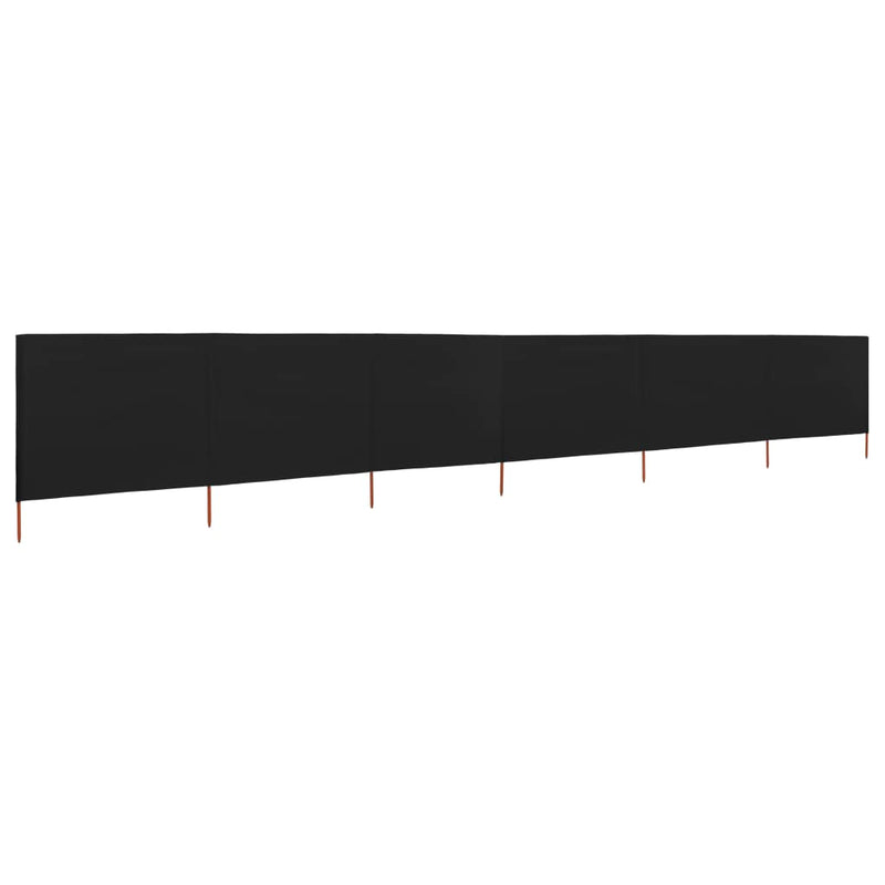 vidaXL tópszínű 6-paneles szövet szélfogó 800 x 80 cm