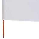vidaXL homokfehér szövet 6-paneles szélfogó 800 x 120 cm
