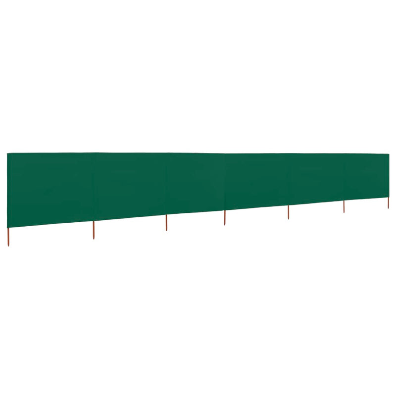 vidaXL zöld szövet 6-paneles szélfogó 800 x 120 cm